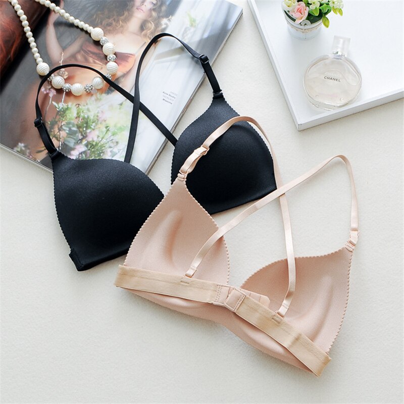 Women Bra Sexy Push Up Lingerie Bra Wire Free Bralette Summer Adjustment Shape Underwear