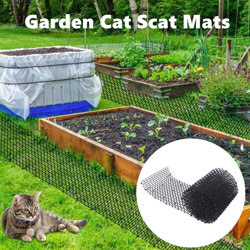 Giardino Gatto escrementi Tappetini anti-gatto Pianta Da Giardino rete di protezione Formicolio Strisce Rete intorno alla Iarda di arresto animali da arrampicata veloce del