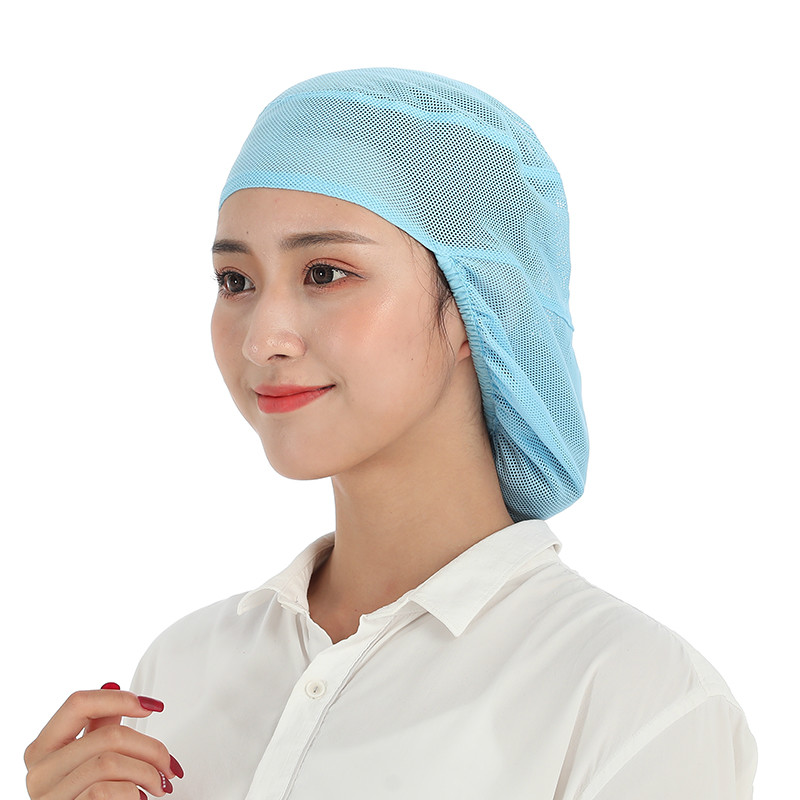 Gorros de malla transpirables de verano para hombre y mujer, gorro para polvo de taller, camarero de Chef, servicio de comida, café, Cocina, Restaurante, Hotel, panadería, gorro de trabajo: 5