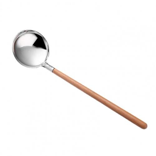 Strainer Scoop Useful Portable Non-slip Cooking Spoon Anti-slip Non-stick Filter Spoon: Silver / 1