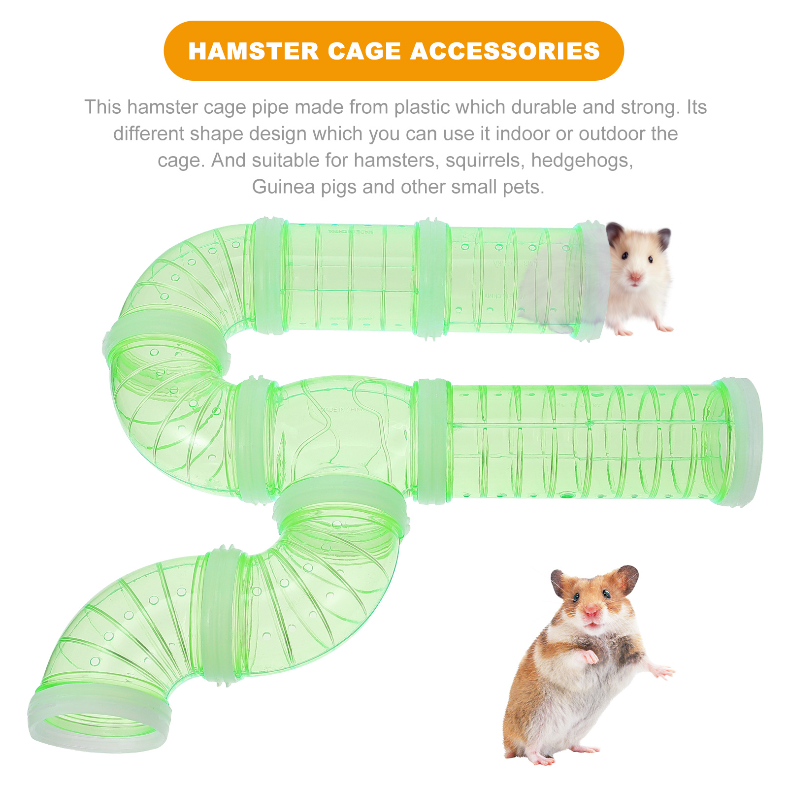 1 ensemble DIY Tunnel à Hamster, tuyau en plastique, Cage à Hamster