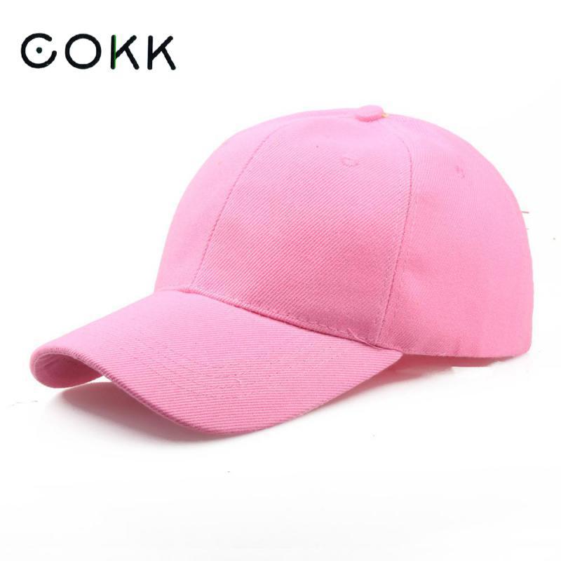 COKK Einfarbig Baseball Kappe Frauen männer Kappe Snapback Hüte Für Frauen Dad Hut Weibliche Schwarz Knochen Männlich günstige Gorras Lässige