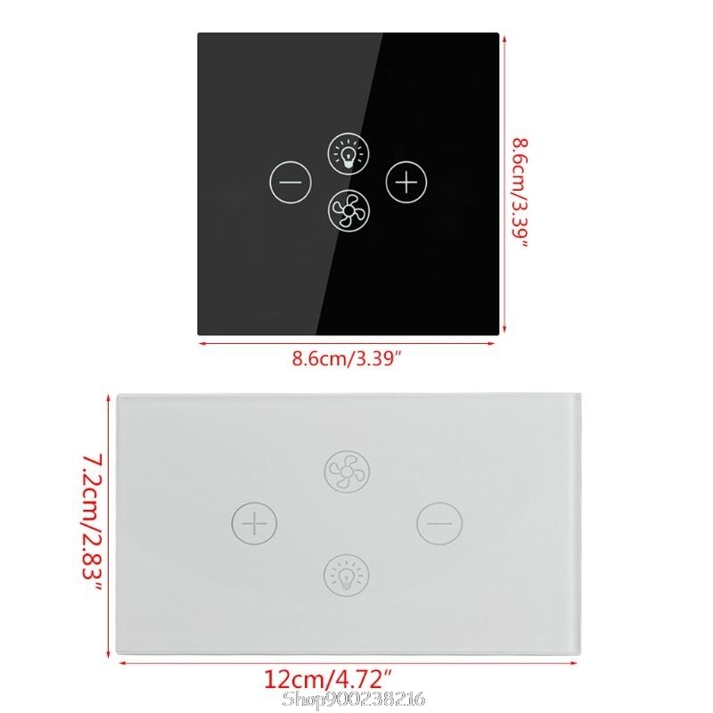 Smart Wifi Fan Light Switch EU/US Ceiling Fan Lamp Switch Hands-free Voice Control Timer Wireless Remote Control D24 20