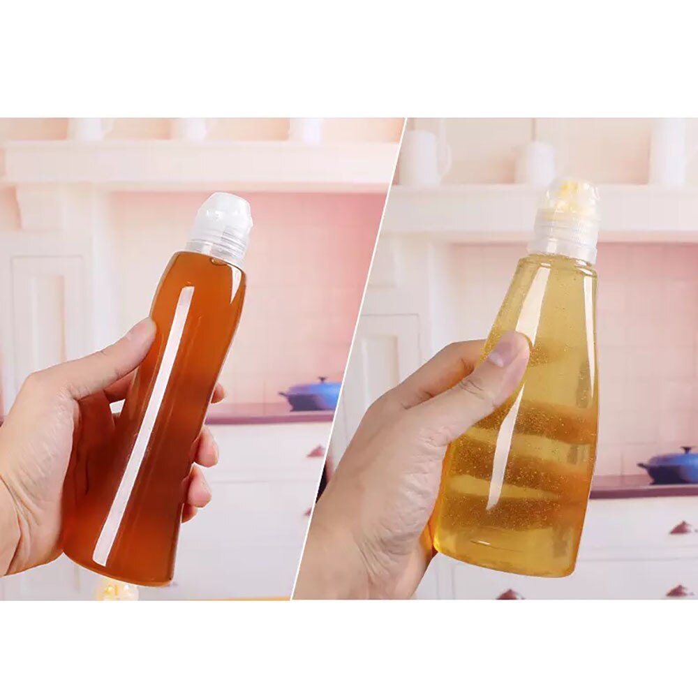 4 kleuren herbruikbare knijphoningpotten voor thuis, keuken, plastic sauscontainers, flessen voor sauzen, saladebewaardispenser