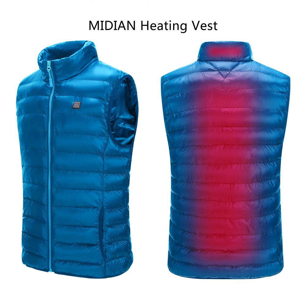 Chaleco de invierno cálido traje de calefacción USB seguridad ropa de calefacción inteligente grafeno fibra de carbono Chaleco de calefacción superior Unisex