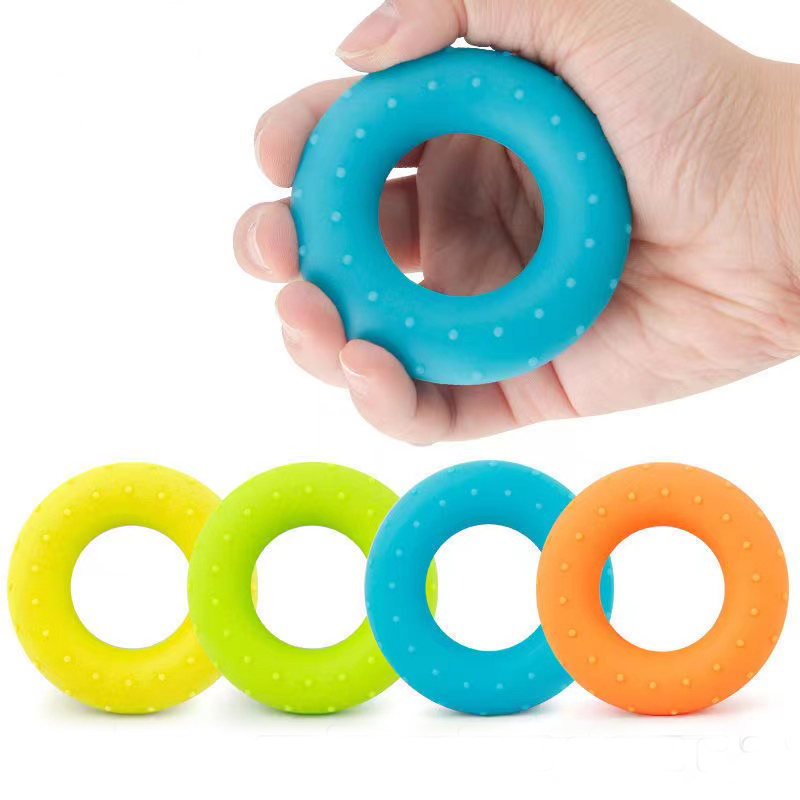 Sílica Gel Hand Grip Ring para Homens e Mulheres, Ginásio Fitness, Dedo, Pesado Exerciser Ball, Recuperação Muscular, Grip Trainer