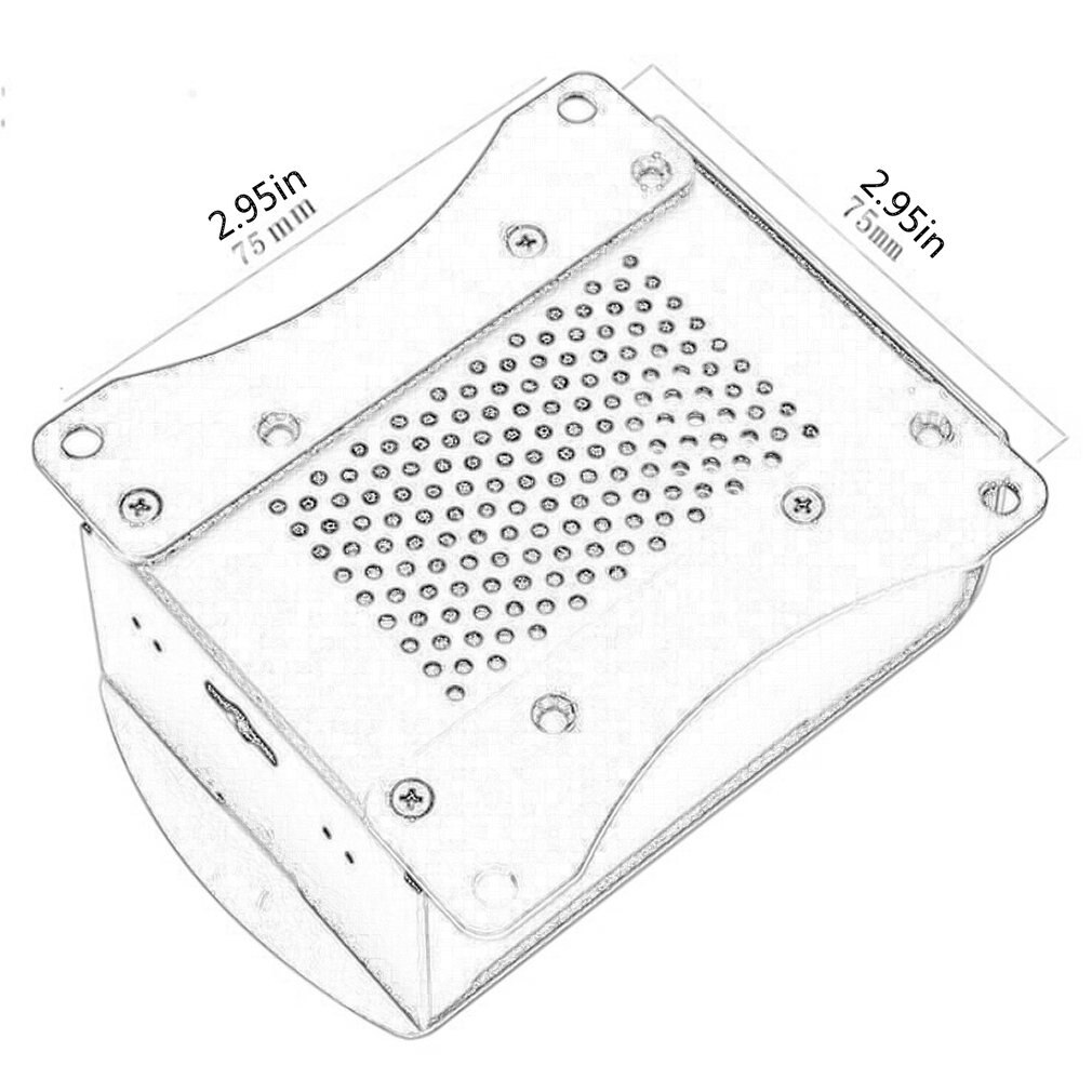 For Raspberry Pi 3 Model B+ Aluminum Case With Fan Metal Enclosure Silver Green Black Case RPI 3 Box For Raspberry Pi