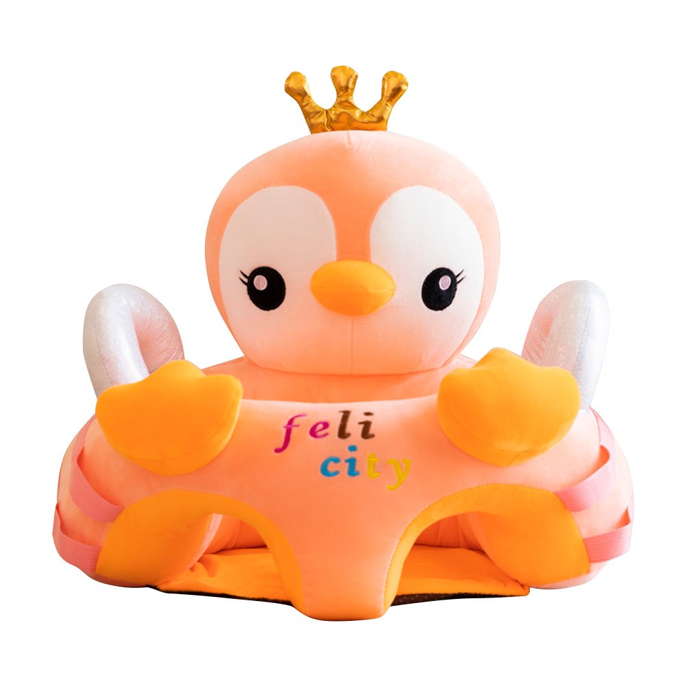 Baby plys stol sofa støtte sæde spædbørn småbørn rede let at lære at sidde tegneserieværktøj små børn tilbehør: B