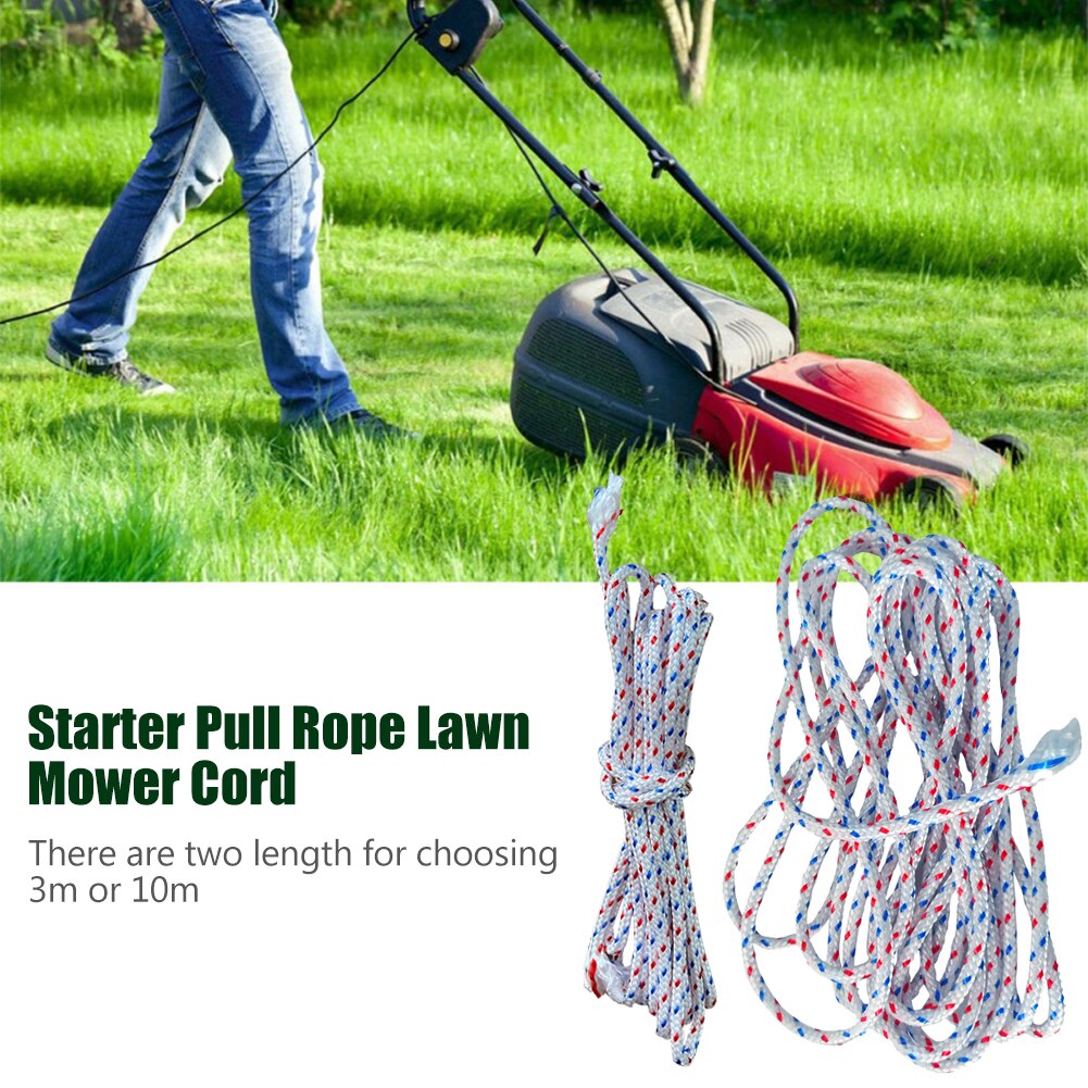 3.5mm Easy Install Starter Pull Rope Lawn Mower Tool Chainsaw Trimmer Wear Resistant Nylon High Strength Garden Outdoor 3m 10m