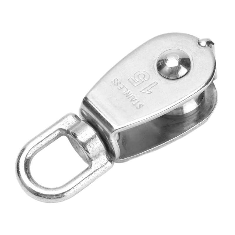 Single Pulley Block Cable Loading Roller Hanging Wire Towing Wheel for Crane for Heavy Objects for Gym Equipment