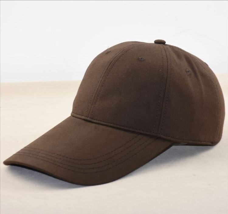 55-60cm 60-65cm 11cm long visor large head Man Big Size Causal Peaked Hats Cool Hip Hop Hat Man Plus Size Baseball Caps: Brown / 55 to 59cm