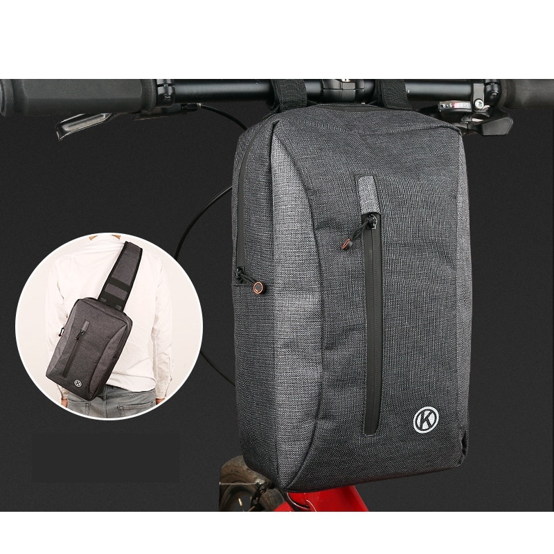 Bike Handlebar Bags Large Capacity Cycling Handlebar Storage Bike Front Bag for Bike Scooter Fold Bike