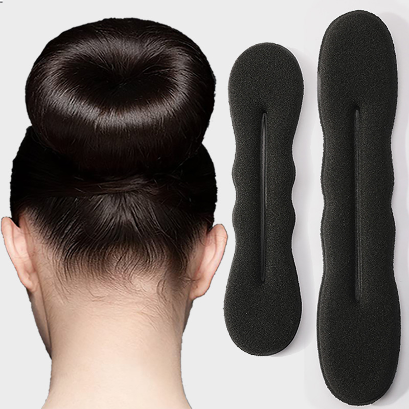 2/4 Uds. Horquillas mágicas para el cabello para mujer, horquillas para moño, cabeza de moño, Clip de goma, accesorios para el cabello para mujer, herramientas para trenzado de cabello