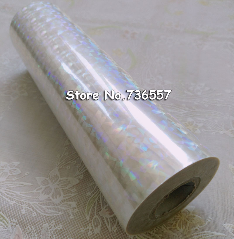 Heißprägefolie Papier Rolle Holographische folie transparent folie oder kunststoff 16cm x 120m Zerbrochen Glas