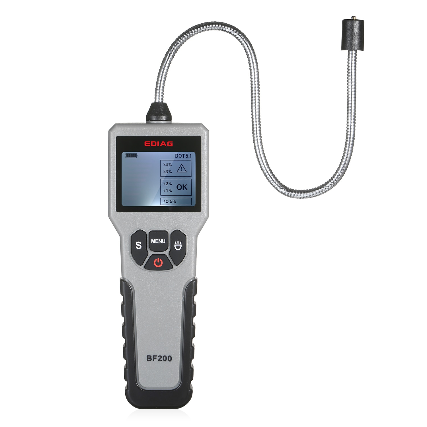 Remvloeistof Tester Pen - Automatische Vochtigheidsmeter voor DOT 3/4/5.1 | Snel 0-4% Watergehalte Meting | Schokbestendig ABS Voor Auto's, Motoren & Vrachtwagens