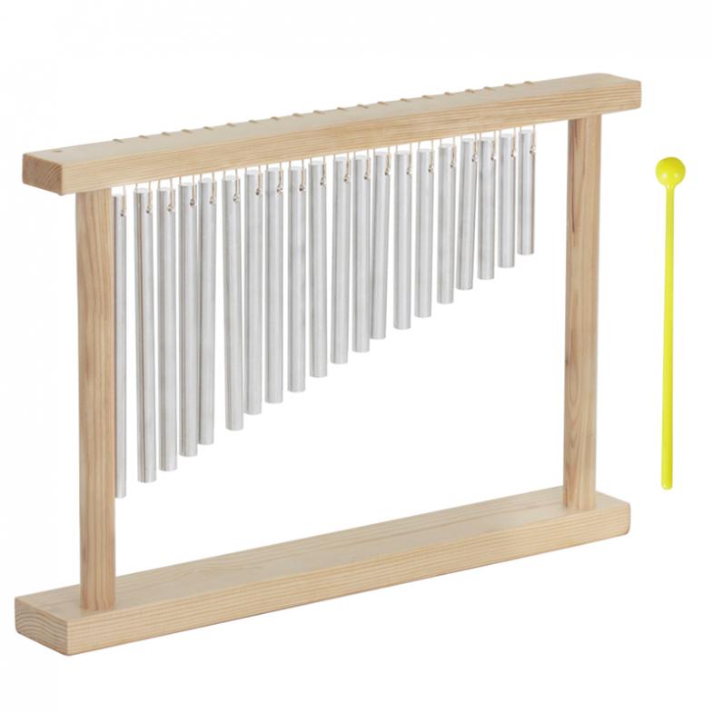 Carillon Vent Extérieur Jardin Carillon à Vent Extérieur 8 Tubes Aluminium Doré - Longueur 71 Cm - Décoration Jardin Terrasse - Son Apaisant Mobilier Jardin Zen