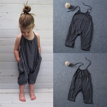 Kid Pants Toddler Kid Baby Girls Straps Rompers Jumpsuits Piece Pants Clothing #30