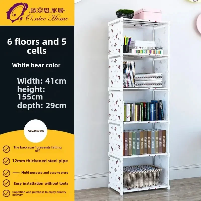 Armario multicapa a prueba de polvo, estantería divisoria de alta capacidad para dormitorio, armario de almacenamiento de montaje Simple abierto, muebles de dormitorio