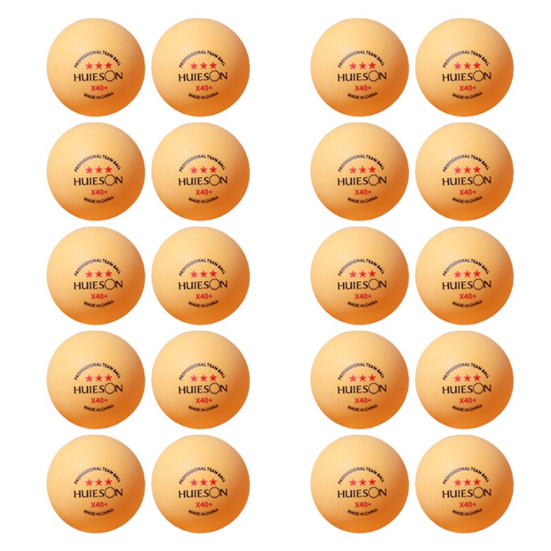 50/100Pcs 3-Star Ping Pong Bal Professionele X40 + Abs 2.8G Tafeltennis Ballen Wit oranje Amateur Geavanceerde Training Team Ballen