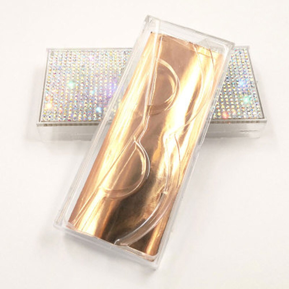 Empty Diamon Eyelash Case Glitter Paper Plastic Eyelash Packaging Box False Eyelash Storage Box With Clear Tray For Eyelash Care: 5