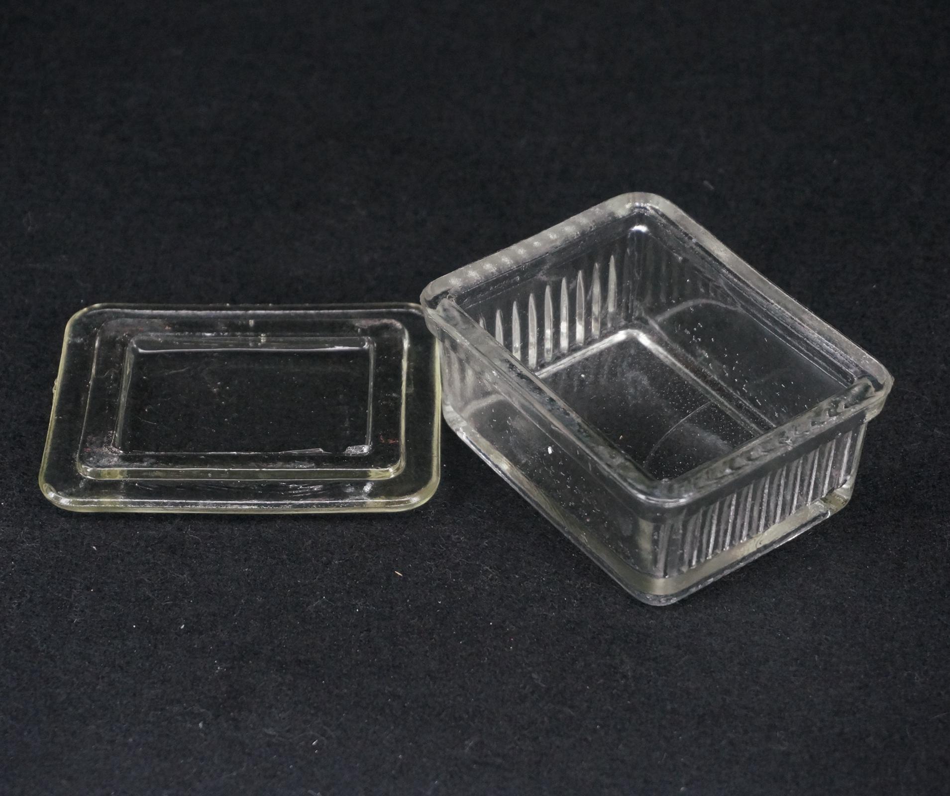 Keep 10 Pieces Glass Slide Glass Tall Square Staining Jar with Cover Lab