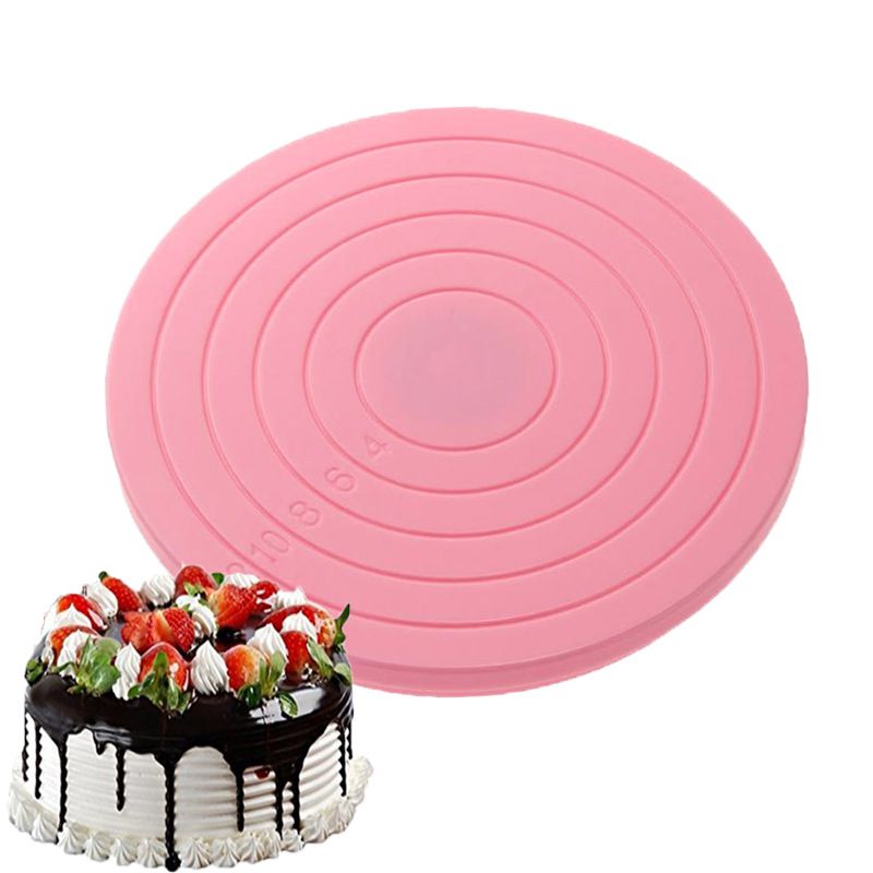 Cake Draaitafel Bakken Accessoires Ronde Plastic Roterende Cake Turntable Stand Bakken Decor #