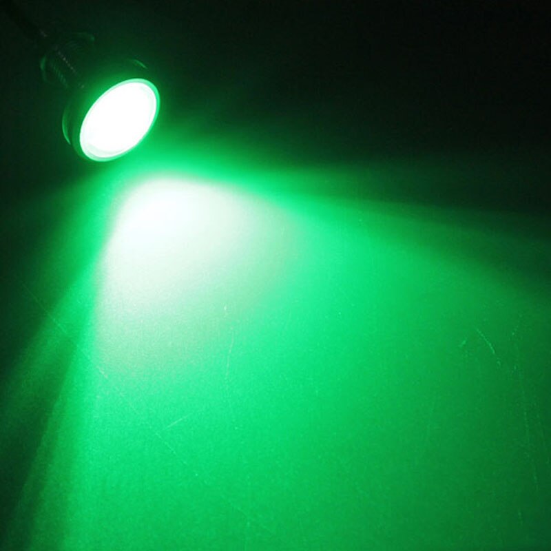 4 stk ledet båd lys vandtæt udligningsspreder akterspejl undervands nat marine dock pool dam springvand udendørs belysning: Grøn