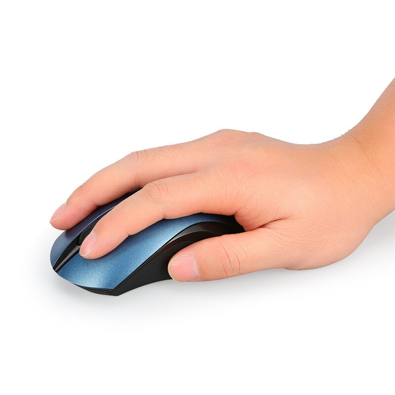 Souris Sans Fil Silencieuse 2.4G - Ergonomique, DPI Réglable (800/1200/1600) - Pour Bureau, Maison, Voyage - Compatible PC, Laptop
