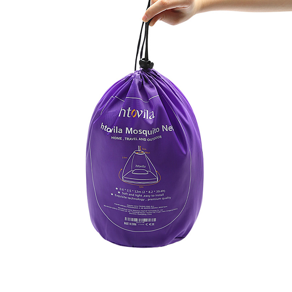 Filet Anti-moustique universel | Filet pour lits de taille simple à roi, casiers et berceaux, avec sac de rangement