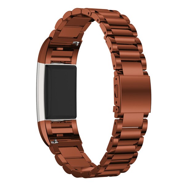 Replacement for Fitbit Charge 2 Stainless Steel Bracelet Strap Stainless Steel Bracelet Watch Band Wristband for Fitbit Charge2: Coffee