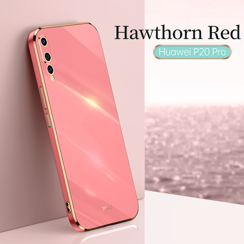 For Huawei P20 Pro Case Soft TPU Case For Huawei P20 Pro Anti-Fingerprint Camera Protection Cover: Red