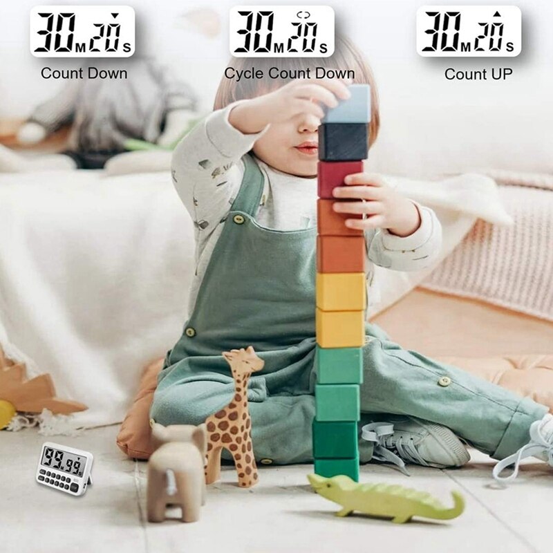 Digital Kitchen Timer,Cooking Timer, Countdown Timer with Digital Keypad, Loud Alarm, Kids Timer with Shutdown Function