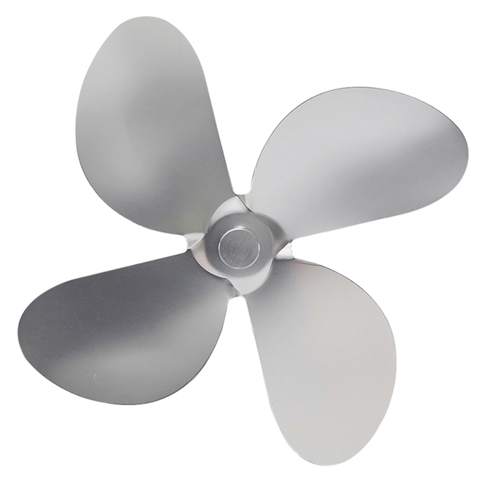 Lame pour ventilateur de poêle, pièces de rechange lame pour poêle cheminée ventilateur chauffage évents de refroidissement cheminées poêles: Silver