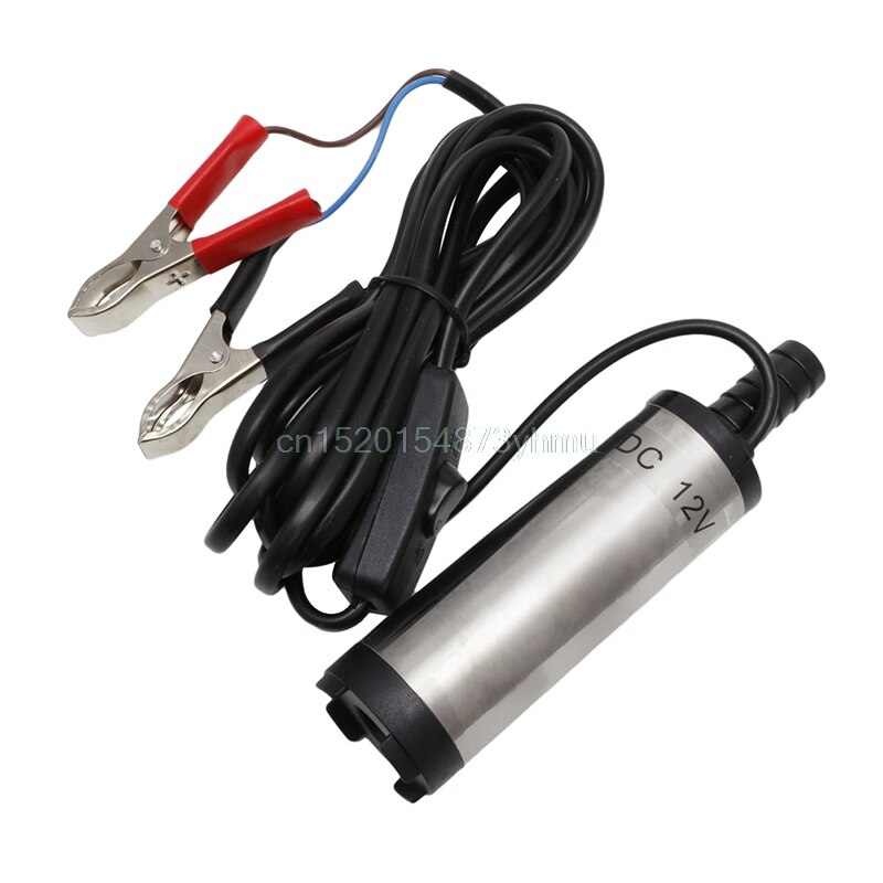 DC12V 12L Per Minute 38mm Stainless Steel Submersible Diesel Fuel Water Oil Pump