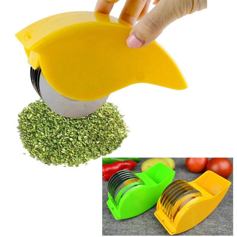 Kitchen Tools Vegetable Cutter Multifunctional Stainless Steel Herb Cutter Kitchen Shredder Kitchen Gadget