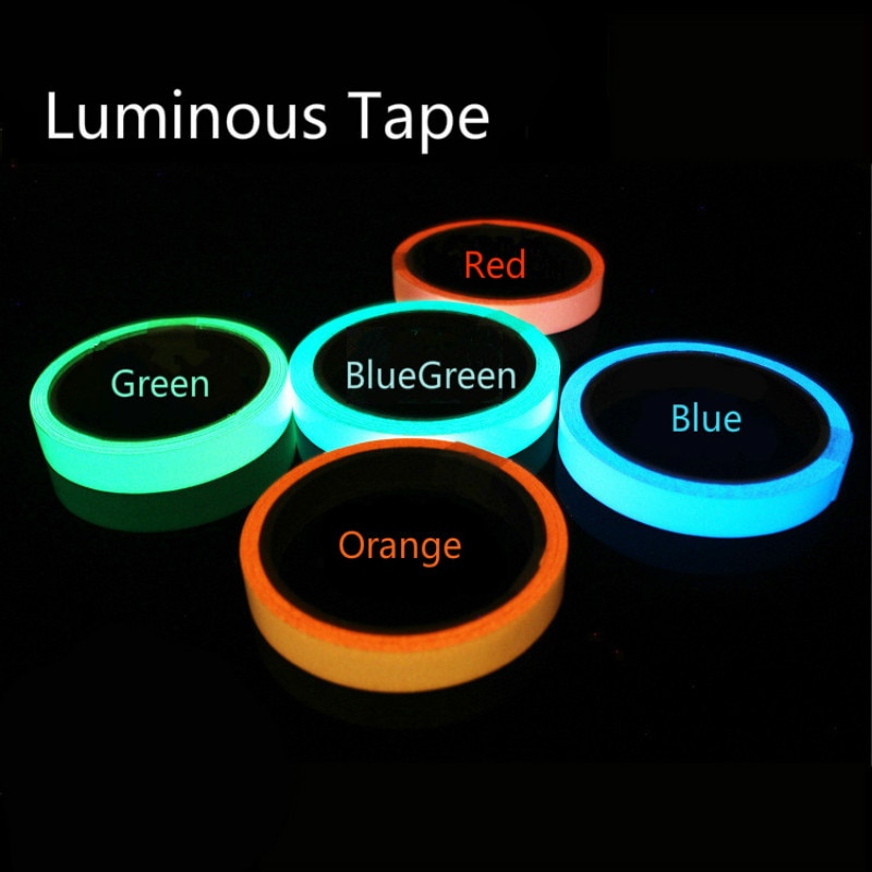 1 cm * 50 cm Lichtgevende Tape zelfklevend Waarschuwing Tape Nachtzicht Glow In Dark Veiligheid Veiligheid Thuis decoratie Tapes