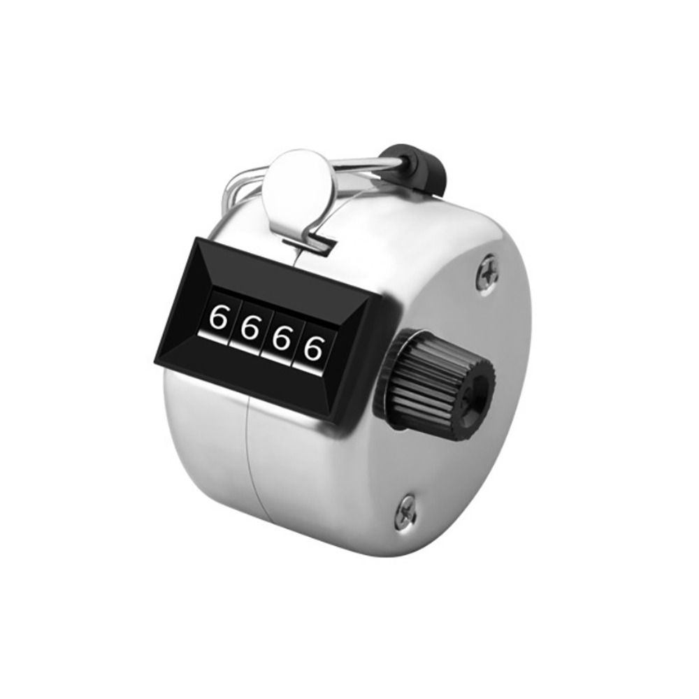4 Digit Number Hand Held Tally Counter Mini Mechanical Digital Hand Tally Counter Manual Counting Golf Clicker Training Counter: army green
