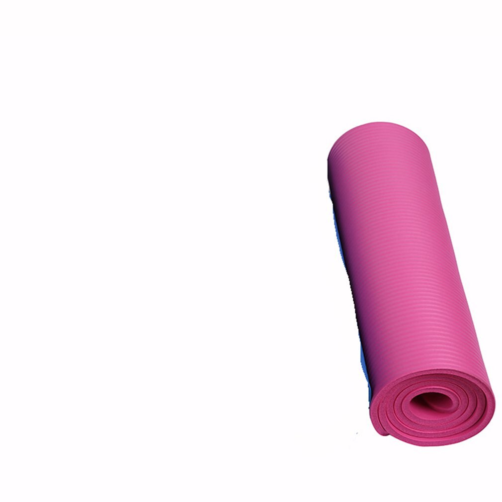 Universelle, verdickte schaumstoff-yogamatte, 10mm zoll dick, gymnastikmatte für bodybuilding, strapazierfähige sporttrainingsmatte: Default Title