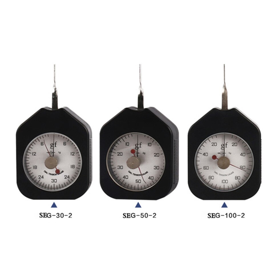 Seg-g håndholdt dynamometer tensiometer kontakt pointer type seg enkelt nål i dobbelt 30g/50g/100g