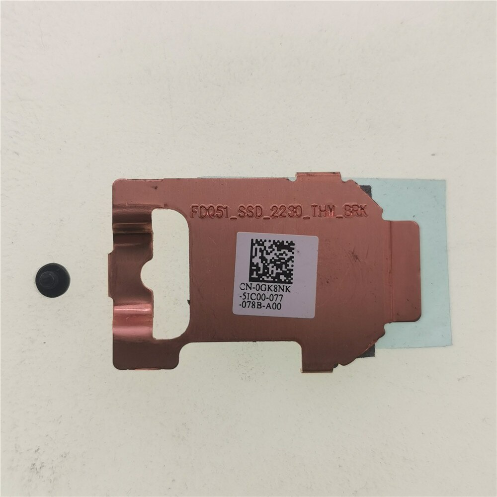 original laptops 2230 SSD- Bracket For Dell Alienware M15 R3 M17 R3 Adapter 2230 SSD storage card heatsink DP/N 0GK8NK GK8NK