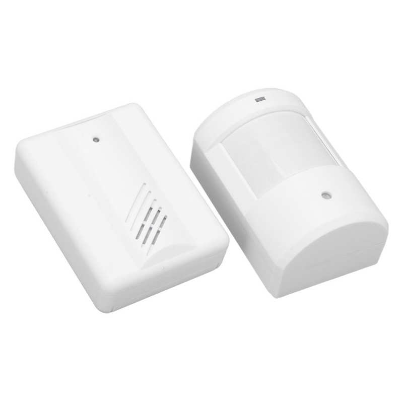 Wireless Driveway Alarm Infrared Transmitter Doorbell Receiver Motion Sensor Weatherproof for Home Security System