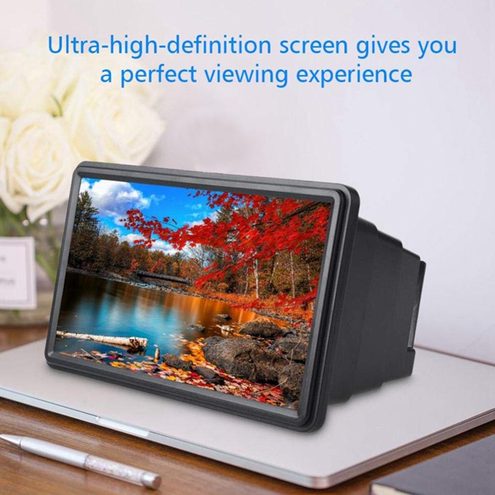 3D Gsm-scherm Vergrootglas Stereoscopische Hd Amplifying Stand Film Video Desktop Smartphone Versterker Universele Versterker