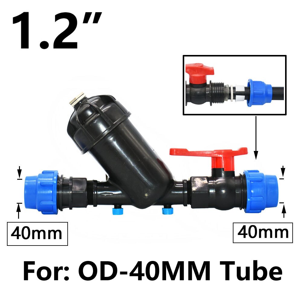 3/4" 1" 1.25",1.5",2" 120 Mesh Screen Filter Garden Drip Irrigation System Filter Mesh Agriculture Greenhouse Sprayer Watering: PURPLE