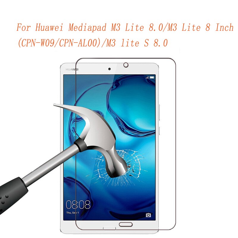 9H Hardheid Gehard Glas Voor Huawei Mediapad M3 Lite 8.0 Screen Protector Tablet Beschermende Film Voor M3 Lite S 8.0 Glas Guard
