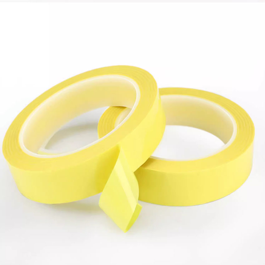 66 metri/rotolo, nastro isolante adesivo in Mylar largo 3 mm~20 mm per trasformatore, motore, condensatore, avvolgimento bobina, giallo antifiamma
