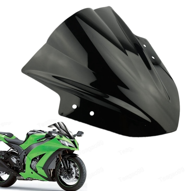 Pare Brise De Moto Double Bulle Accessoires Pour Kawasaki Ninja Ex Grandado