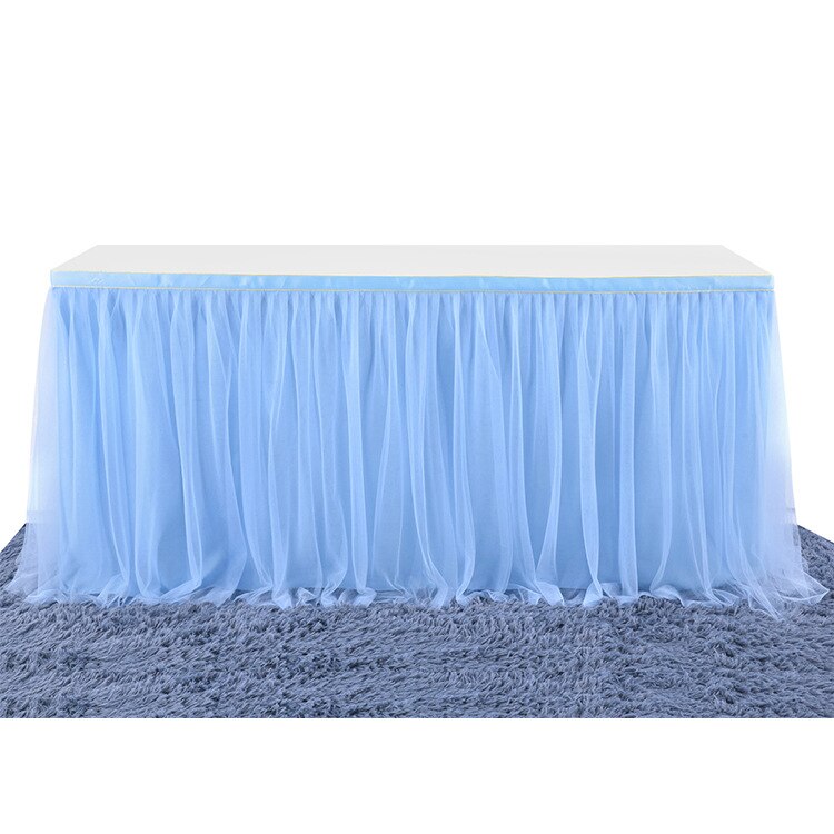 185 X77cm Table Skirts Tulle Table Cloth Tutu Table Skirt for Wedding Decorations Kids Birthday Party Baby Shower Home Decor: Blue
