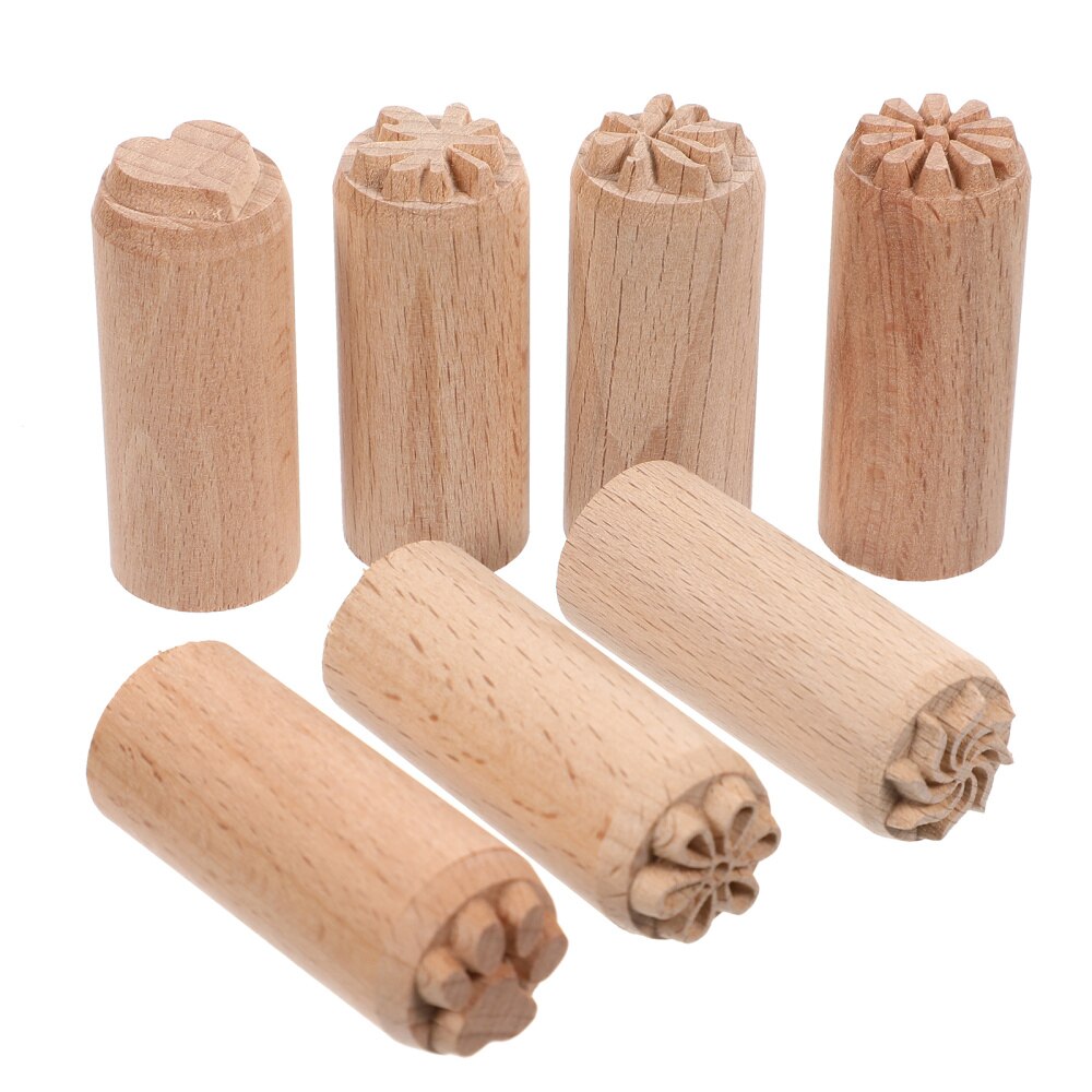 Wooden Clay Pottery Stamp Pottery Tool Wood Block Stamp Clay Decorative Stamp