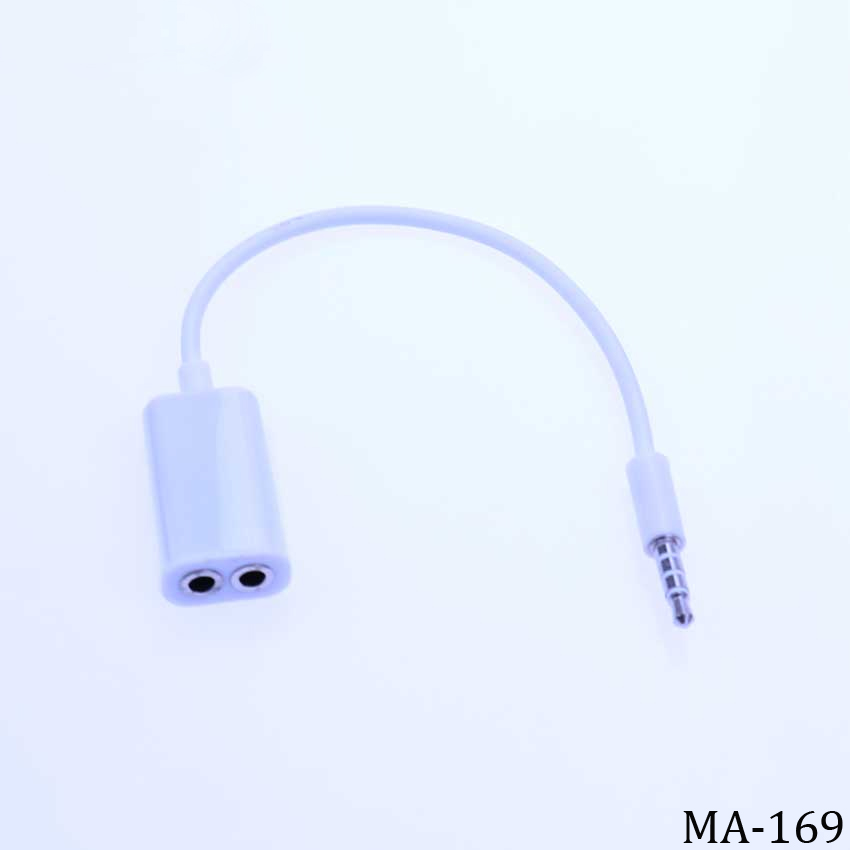 1 Mannelijke Naar 2 Vrouwelijke 3.5 Jack Aux Audio Kabel Hoofdtelefoon Microfoon Splitter Voor Iphone 5 5S 6 6S 7 Plus Laptop Mp3 Speaker: Army Green