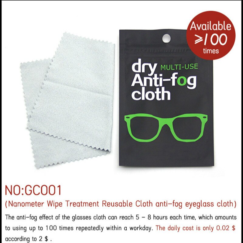 2PCS Anti-fog Glasses Cloth Reusable Microfiber Cloth for Spectacles Lenses Camera Phone Screen Clearing Glasses Anti Fog Wipe